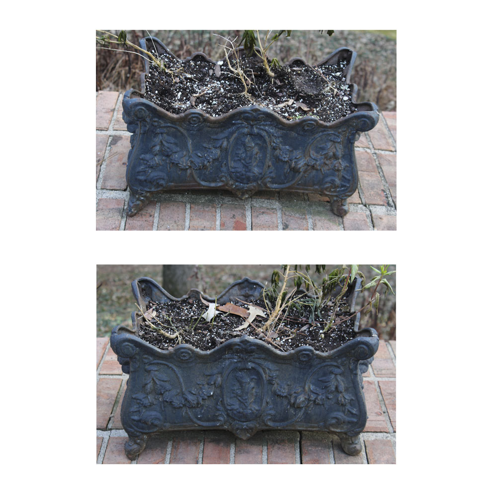 Cast Iron Flower Planter Boxes