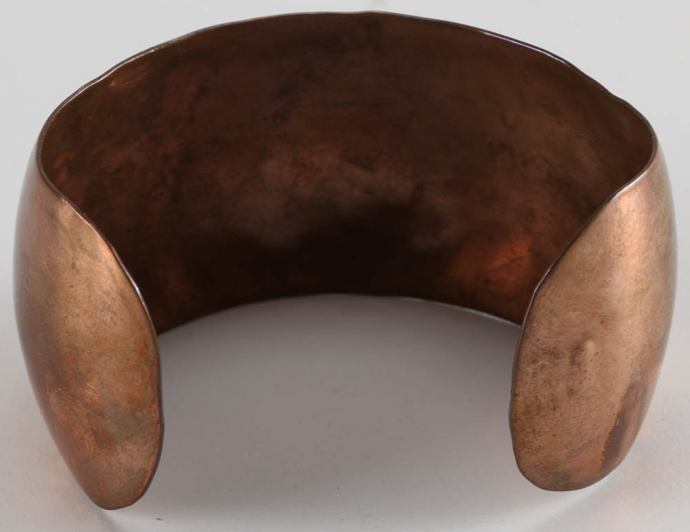 Pair of Copper and Brass Southwestern Style Cuff Bracelets