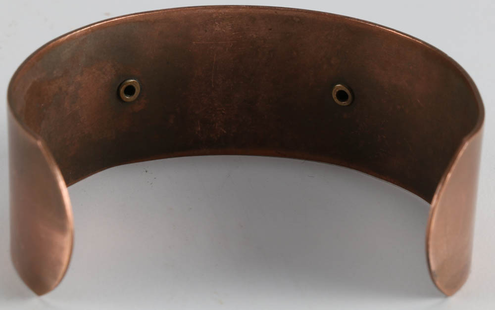 Pair of Copper and Brass Southwestern Style Cuff Bracelets