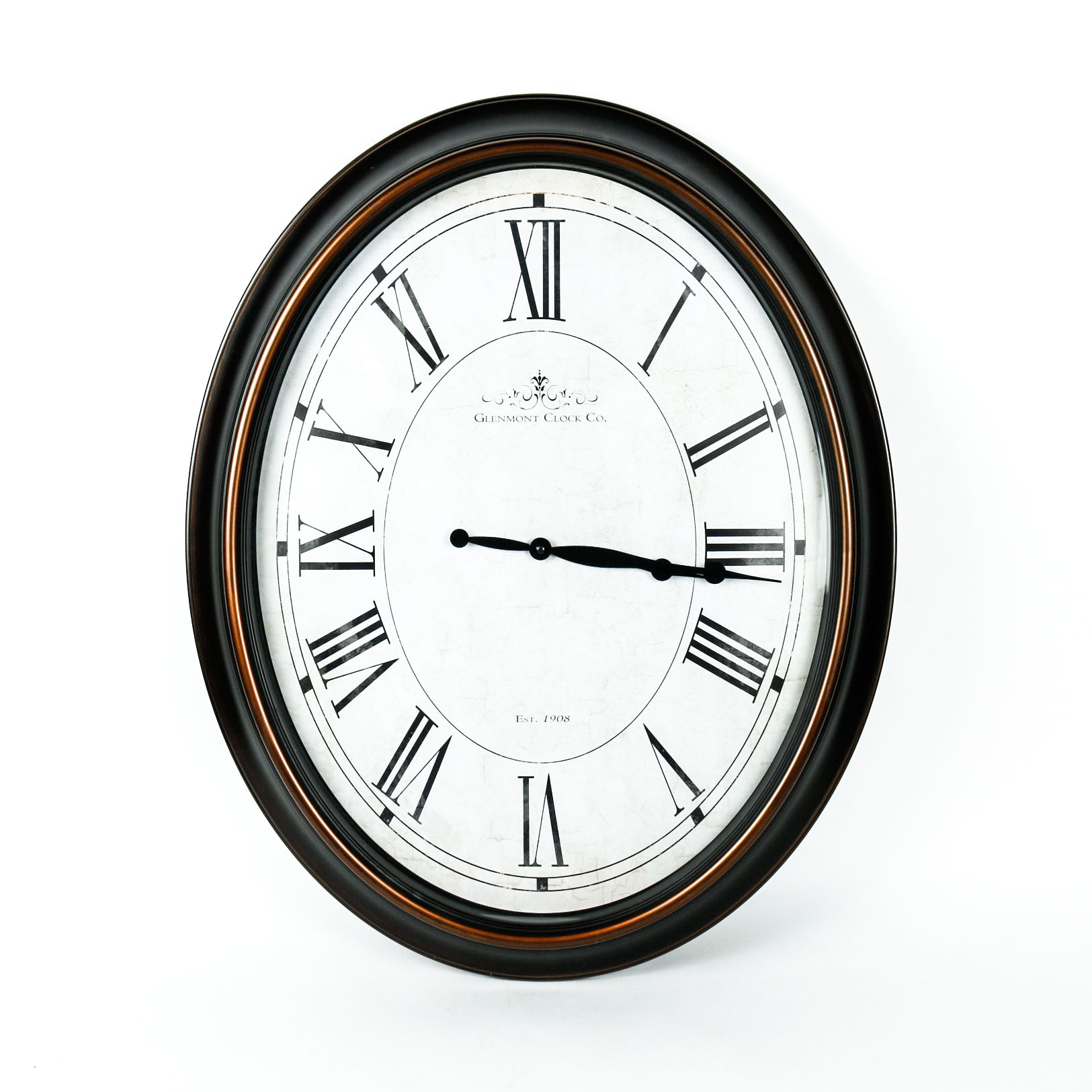 Large Oval Clock by Glenmont Clock Co.