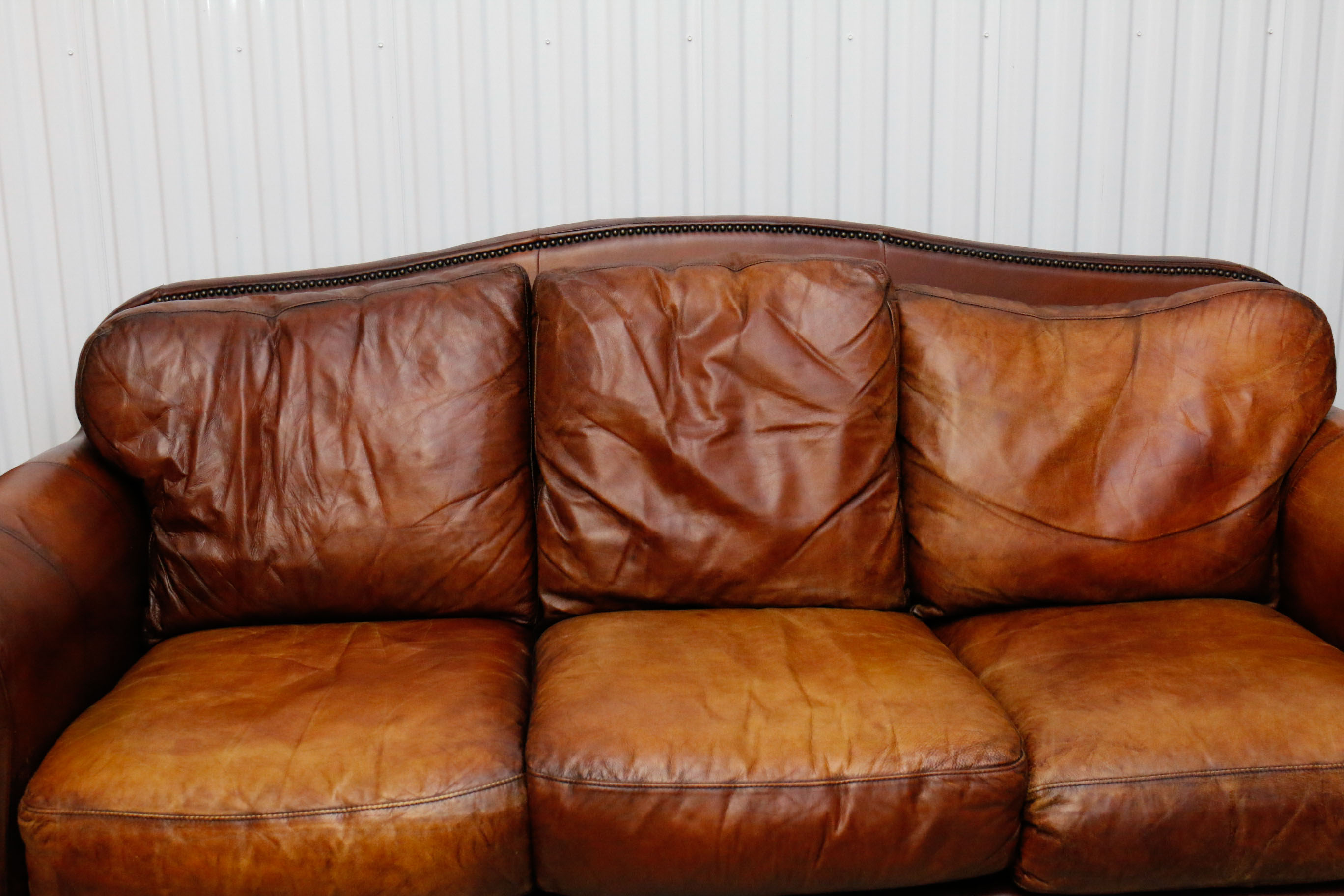 Havertys Leather Sofa