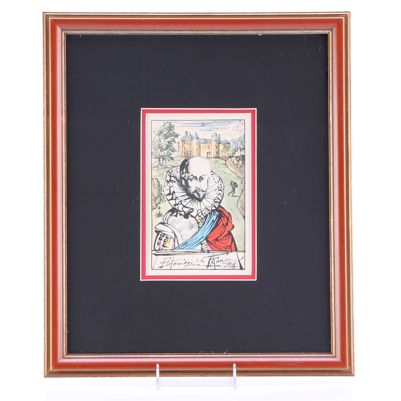 Salvador Dali Offset Lithograph of "Montaigne"