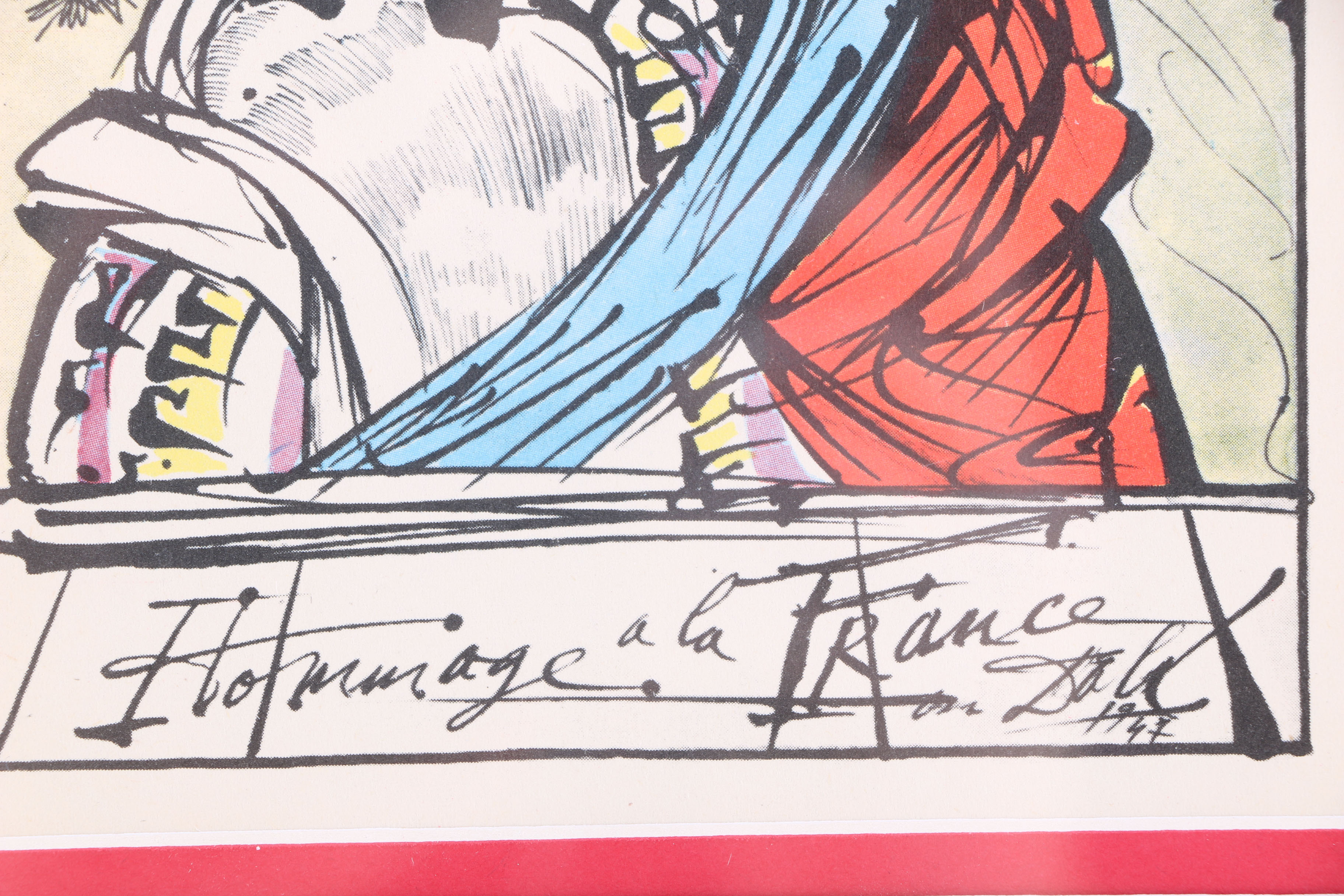 Salvador Dali Offset Lithograph of "Montaigne"