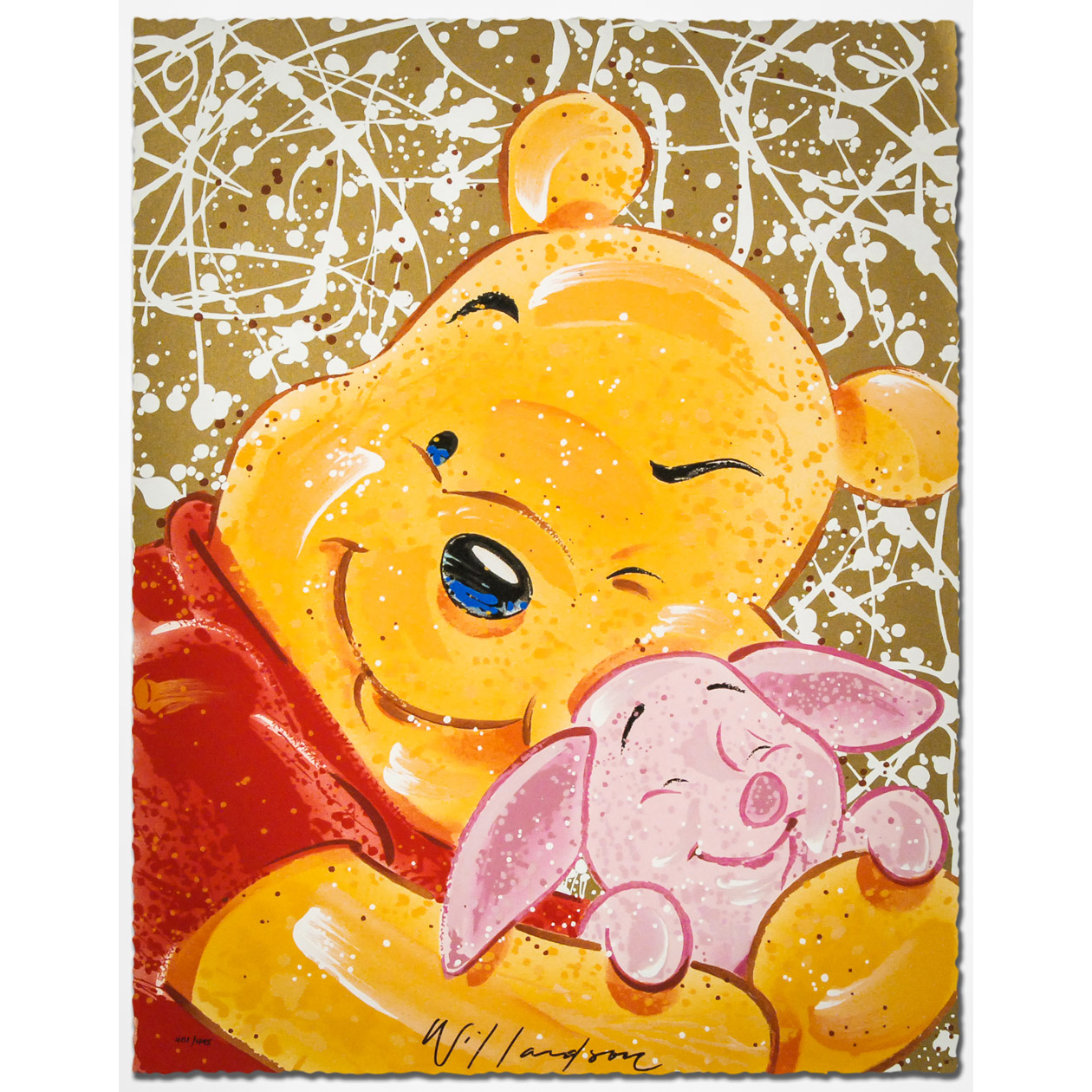 David Willardson Signed Serigraph on Paper "Very Important Piglet"