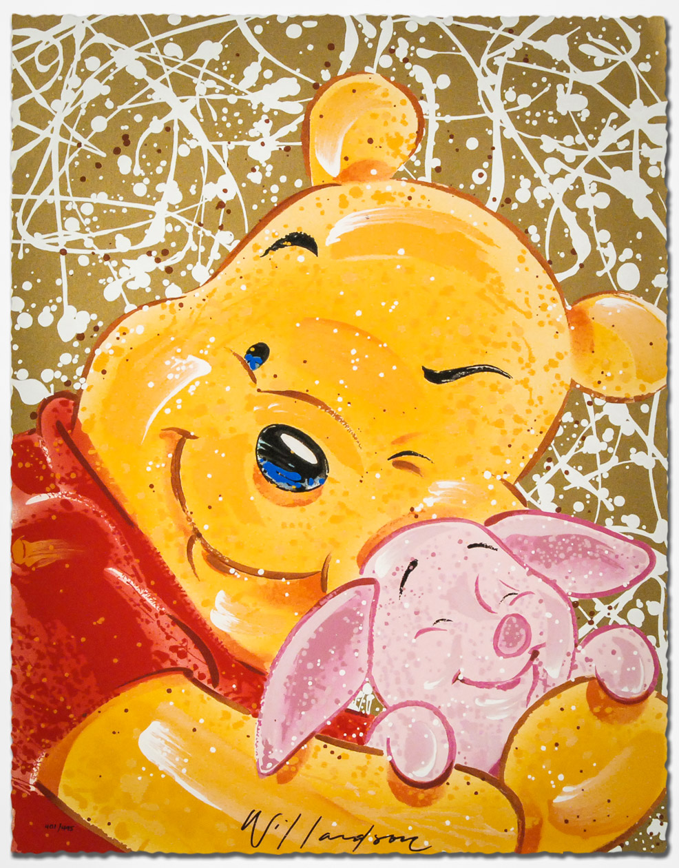 David Willardson Signed Serigraph on Paper "Very Important Piglet"