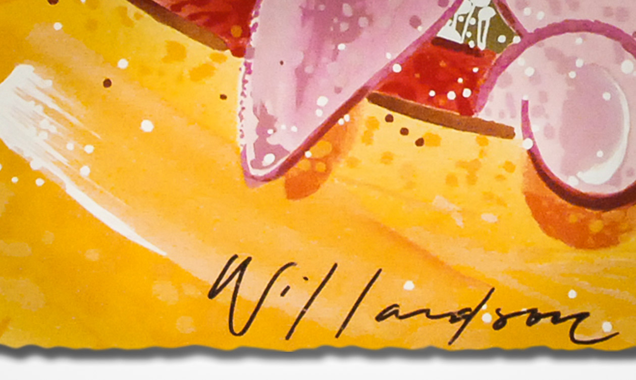 David Willardson Signed Serigraph on Paper "Very Important Piglet"