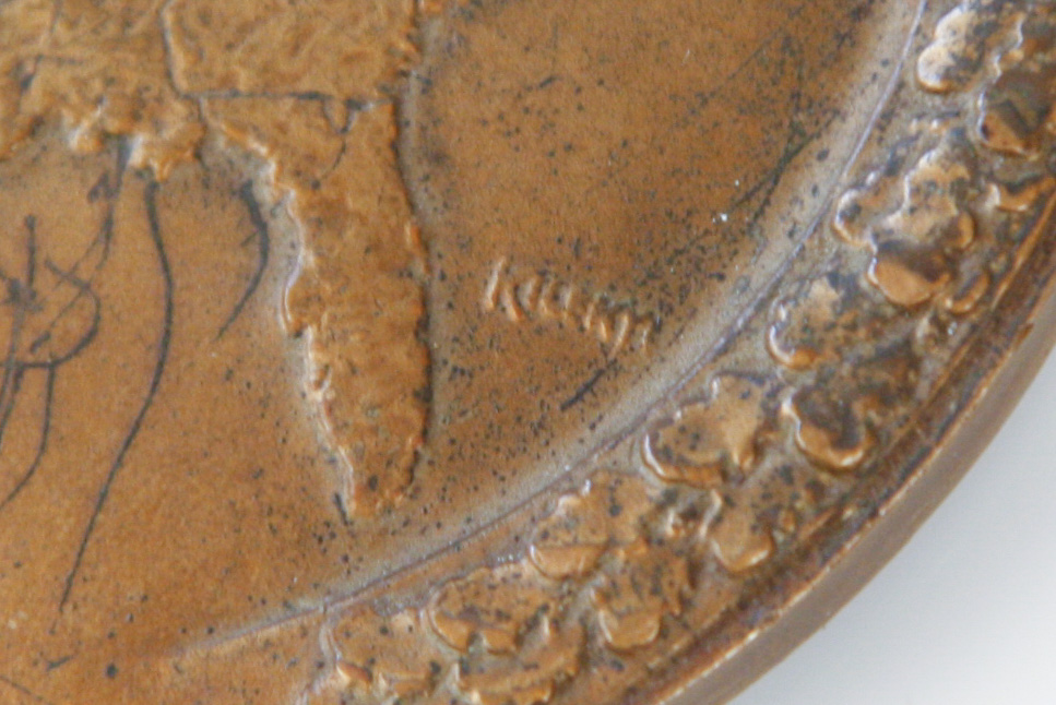 1951 Illinois Central Railroad Centennial Bronze Medallion