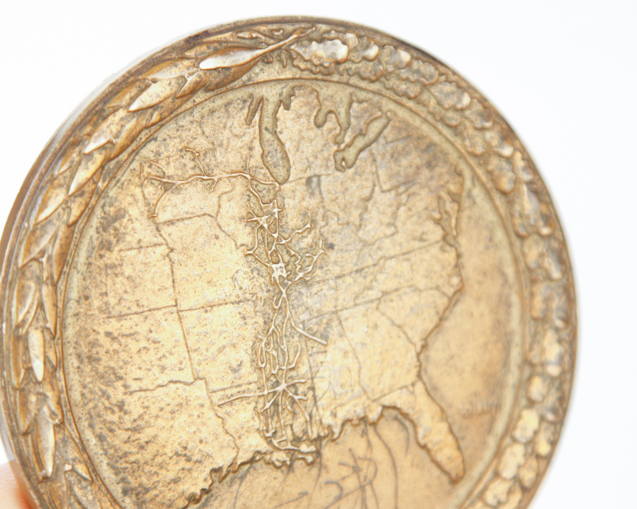 1951 Illinois Central Railroad Centennial Bronze Medallion