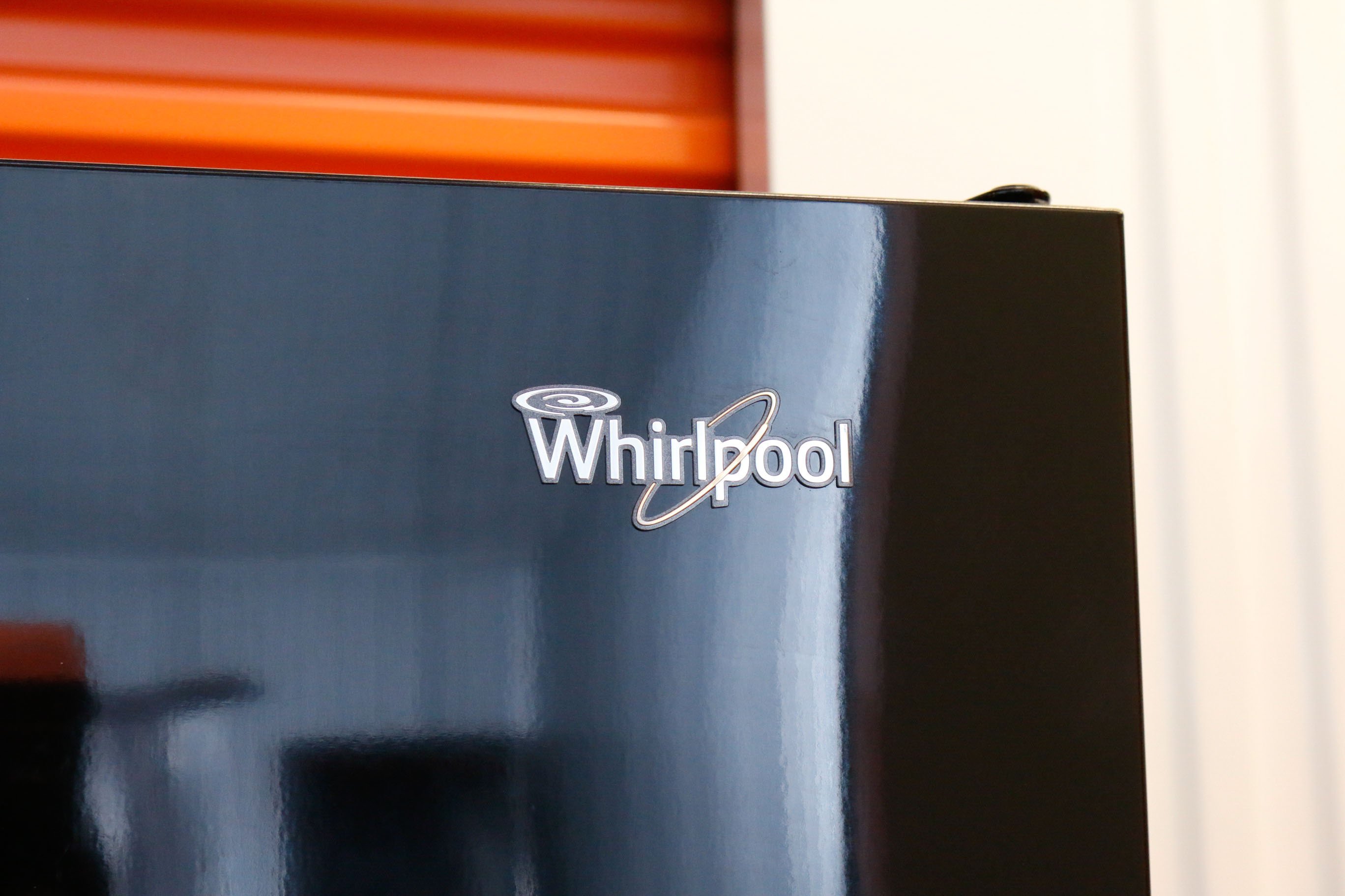 Black Side-by-Side Whirlpool Refrigerator Model Number WRS325FDAB02