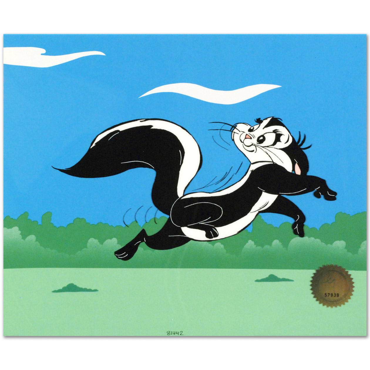 Chuck Jones Limited Edition Animation Cel "Le Pursuit.