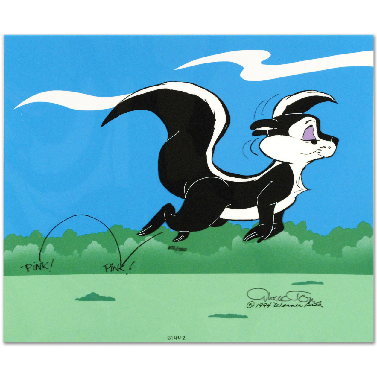 Chuck Jones Limited Edition Animation Cel "Le Pursuit.