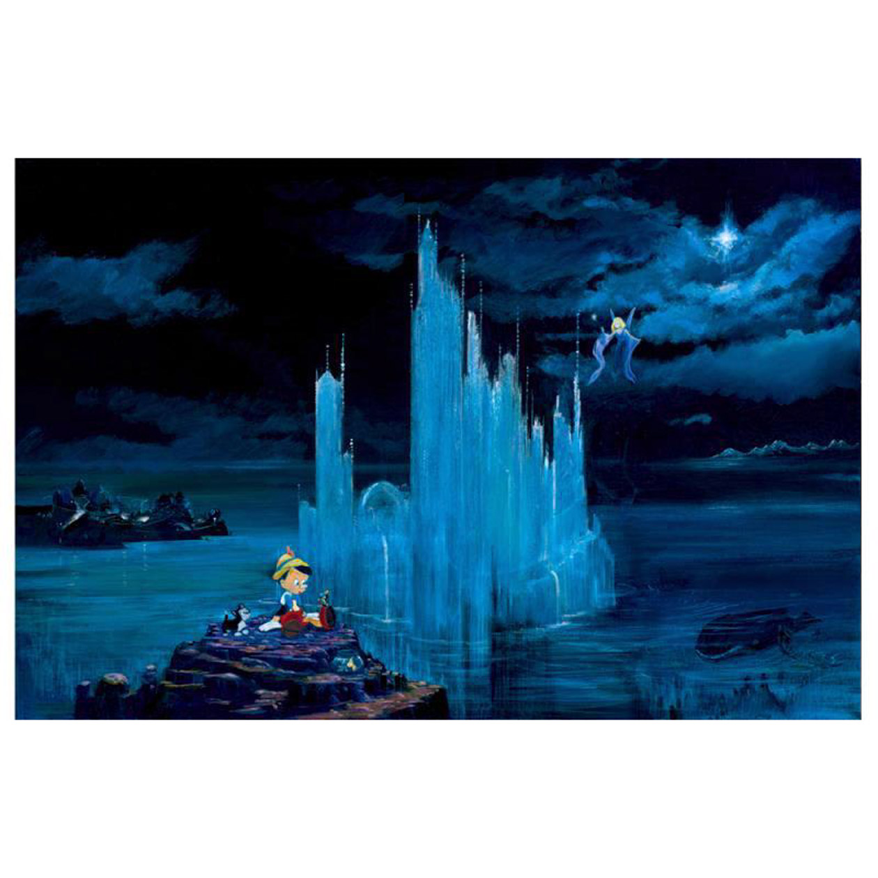 Peter & Harrison Ellenshaw "Blue Castle" Limited Edition Giclee on Canvas