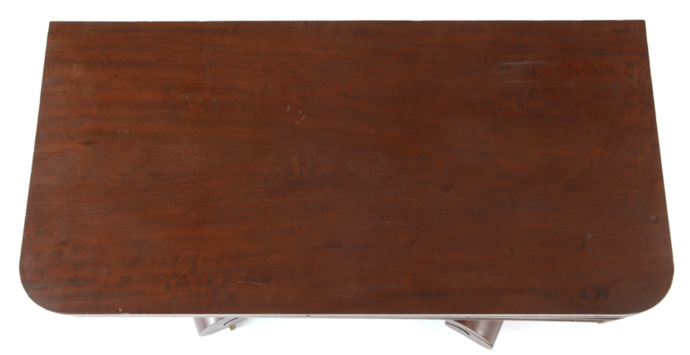 Mahogany Flame Veneered Empire Card Table