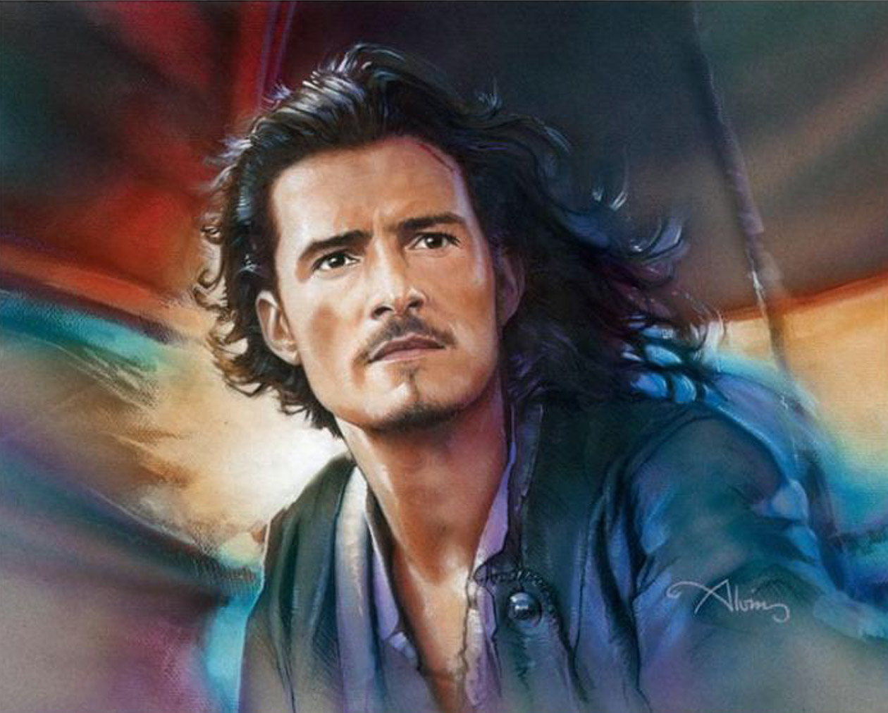 John Alvin Signed Limited Edition Giclee on Canvas "Will Turner"