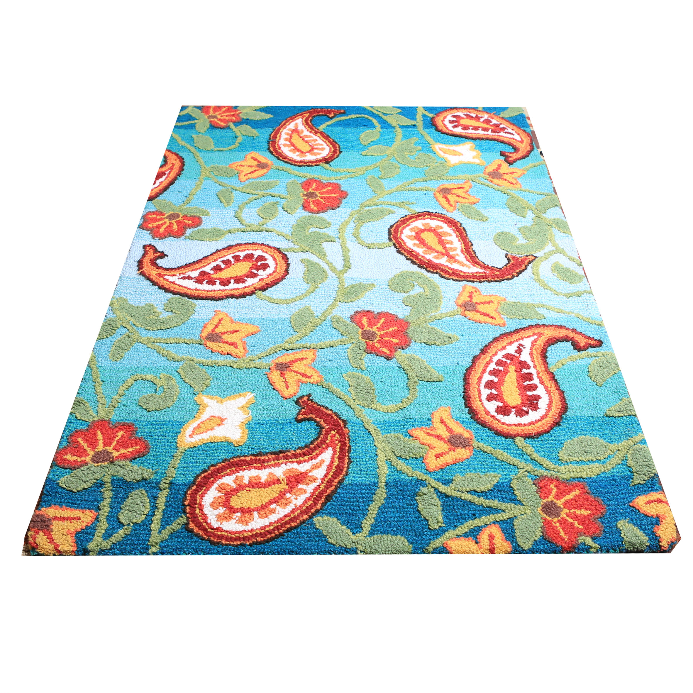 Pier 1 Imports Wool Paisley "Tapis" Area Rug