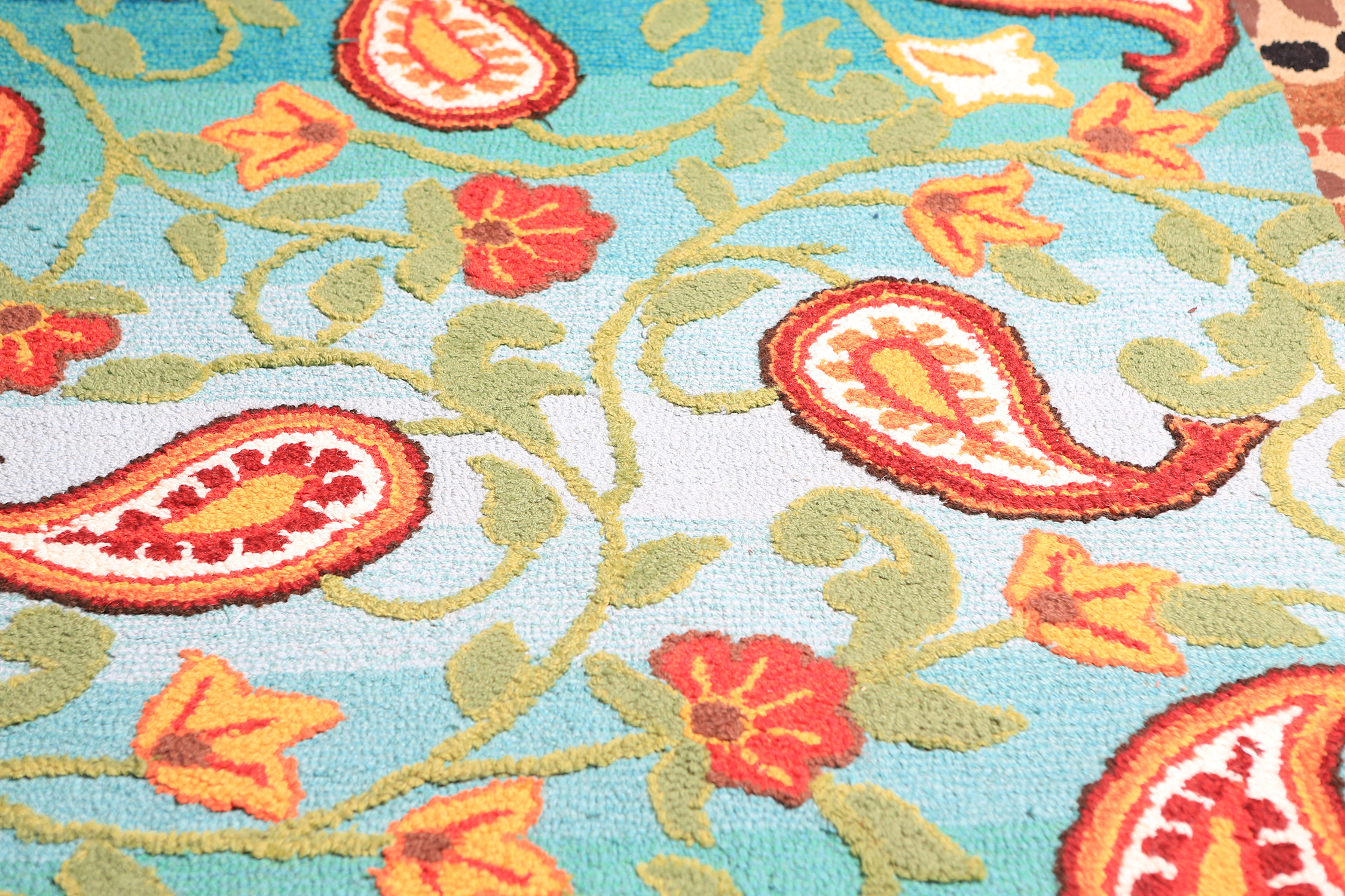 Pier 1 Imports Wool Paisley "Tapis" Area Rug