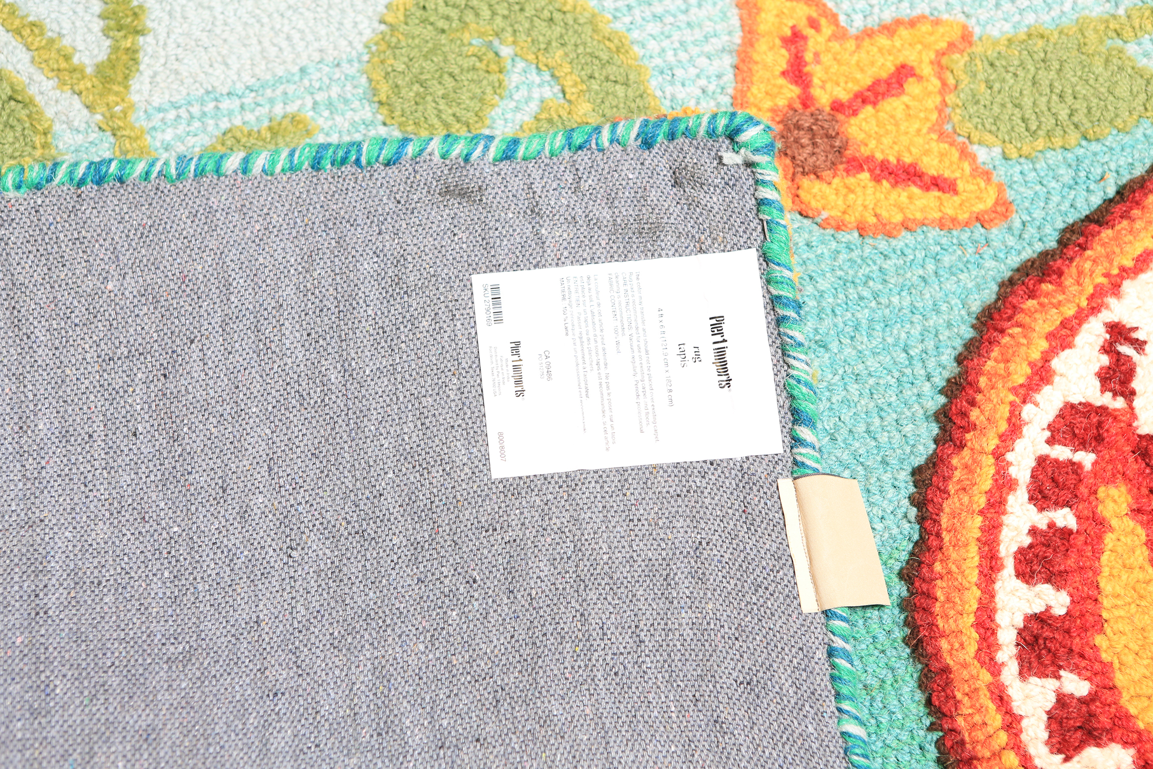 Pier 1 Imports Wool Paisley "Tapis" Area Rug