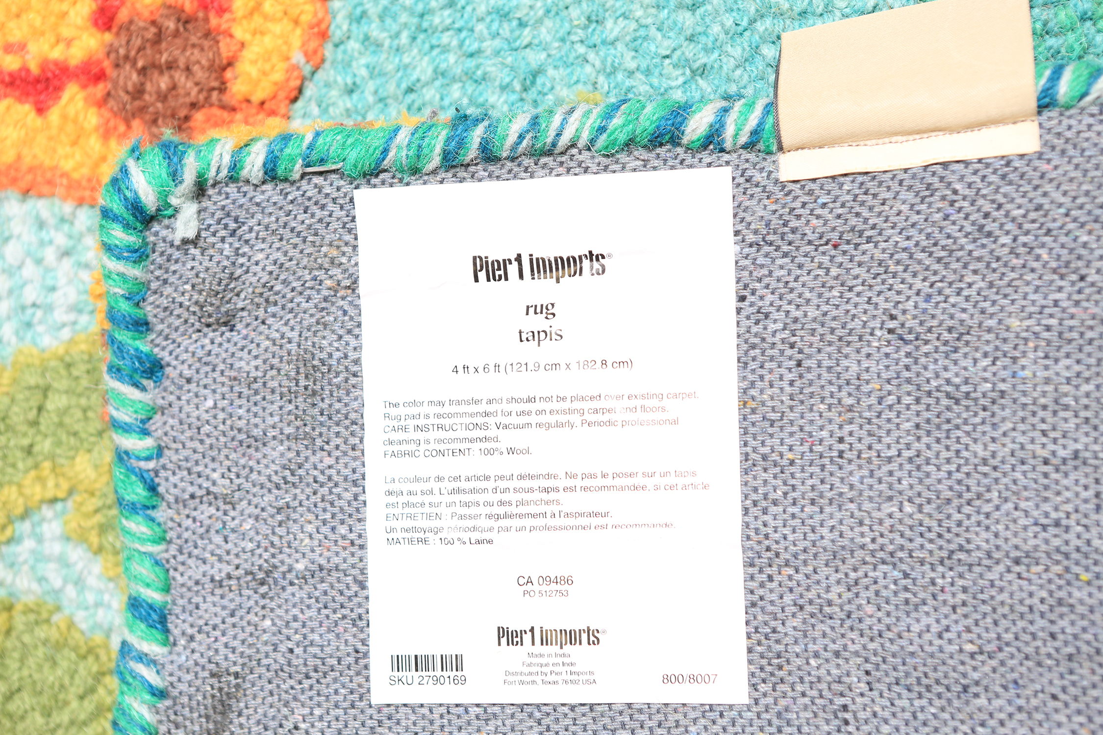 Pier 1 Imports Wool Paisley "Tapis" Area Rug