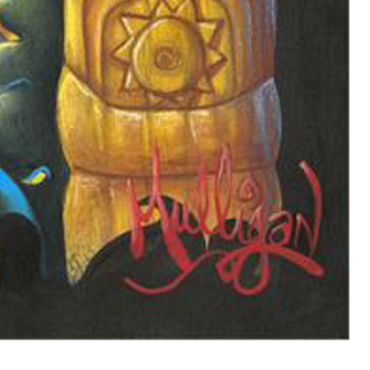 James C. Mulligan "Tiki Troubles" Signed Artist's Proof Giclee on Canvas