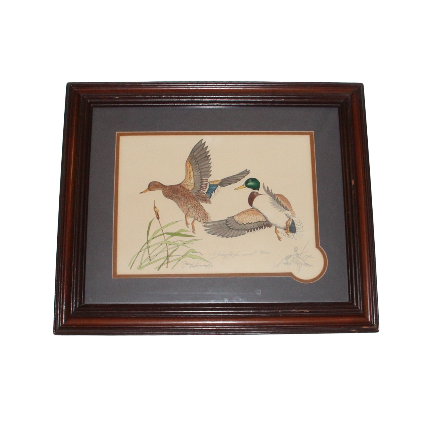 Don Easterwood Signed Limited Edition Print of Ducks Landing