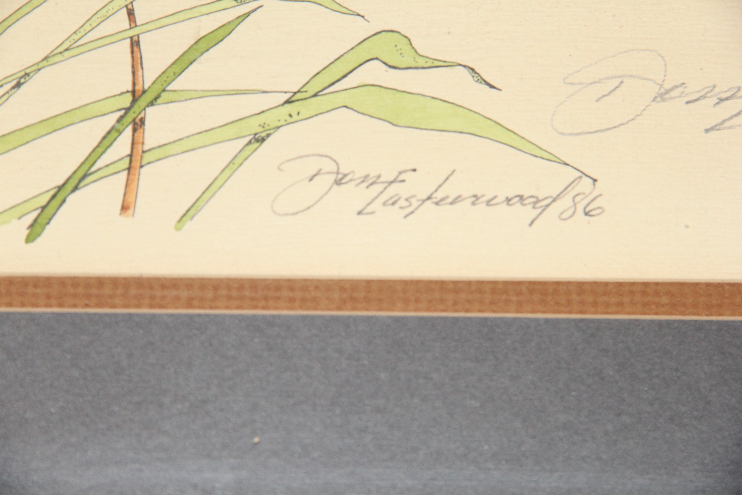 Don Easterwood Signed Limited Edition Print of Ducks Landing