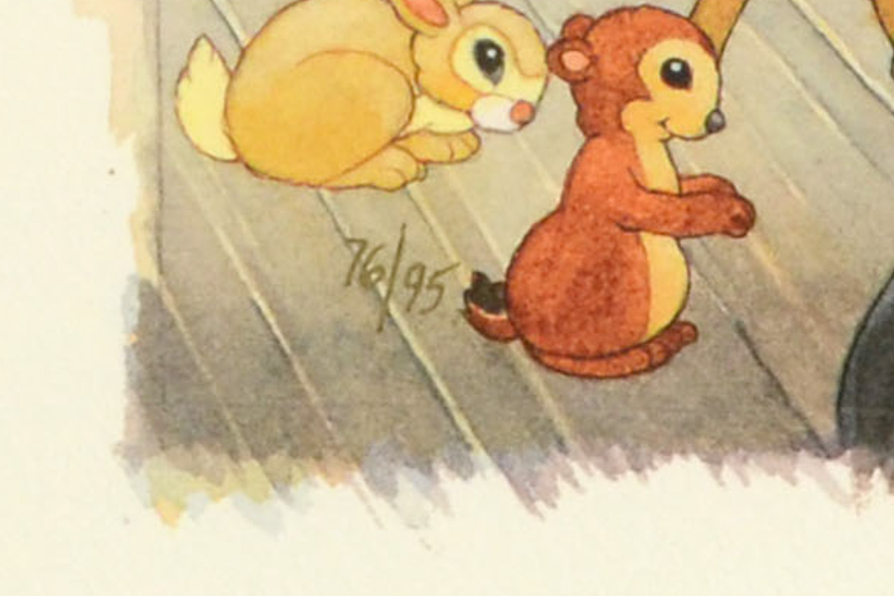 Toby Bluth (1940-2013) - "Tidying Up"