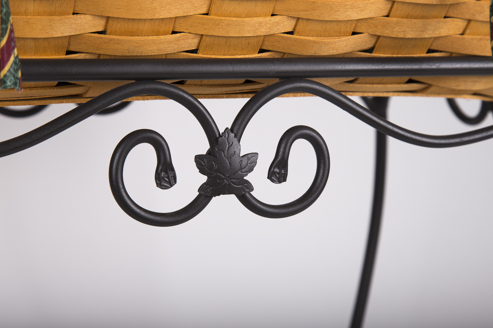 Longaberger Baskets in Wrought Iron Stands