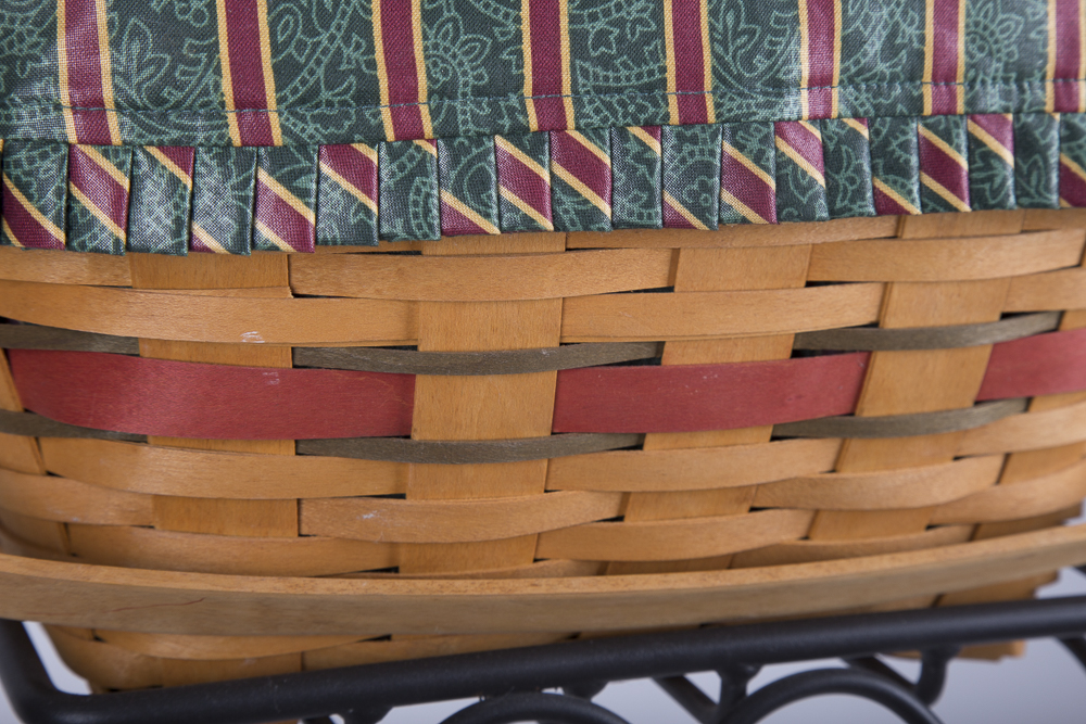 Longaberger Baskets in Wrought Iron Stands