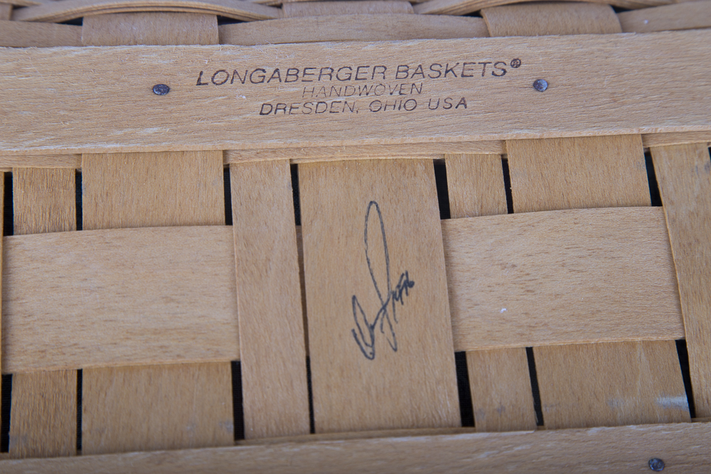 Longaberger Baskets in Wrought Iron Stands