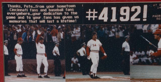 Two Pete Rose Framed 4192 Photos