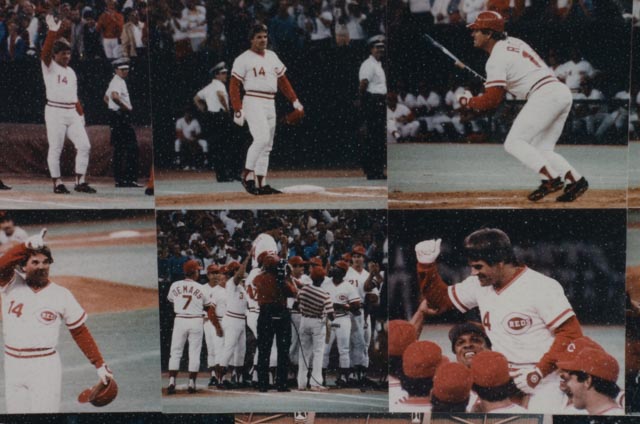 Two Pete Rose Framed 4192 Photos