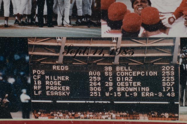 Two Pete Rose Framed 4192 Photos