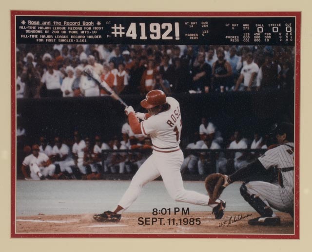 Two Pete Rose Framed 4192 Photos