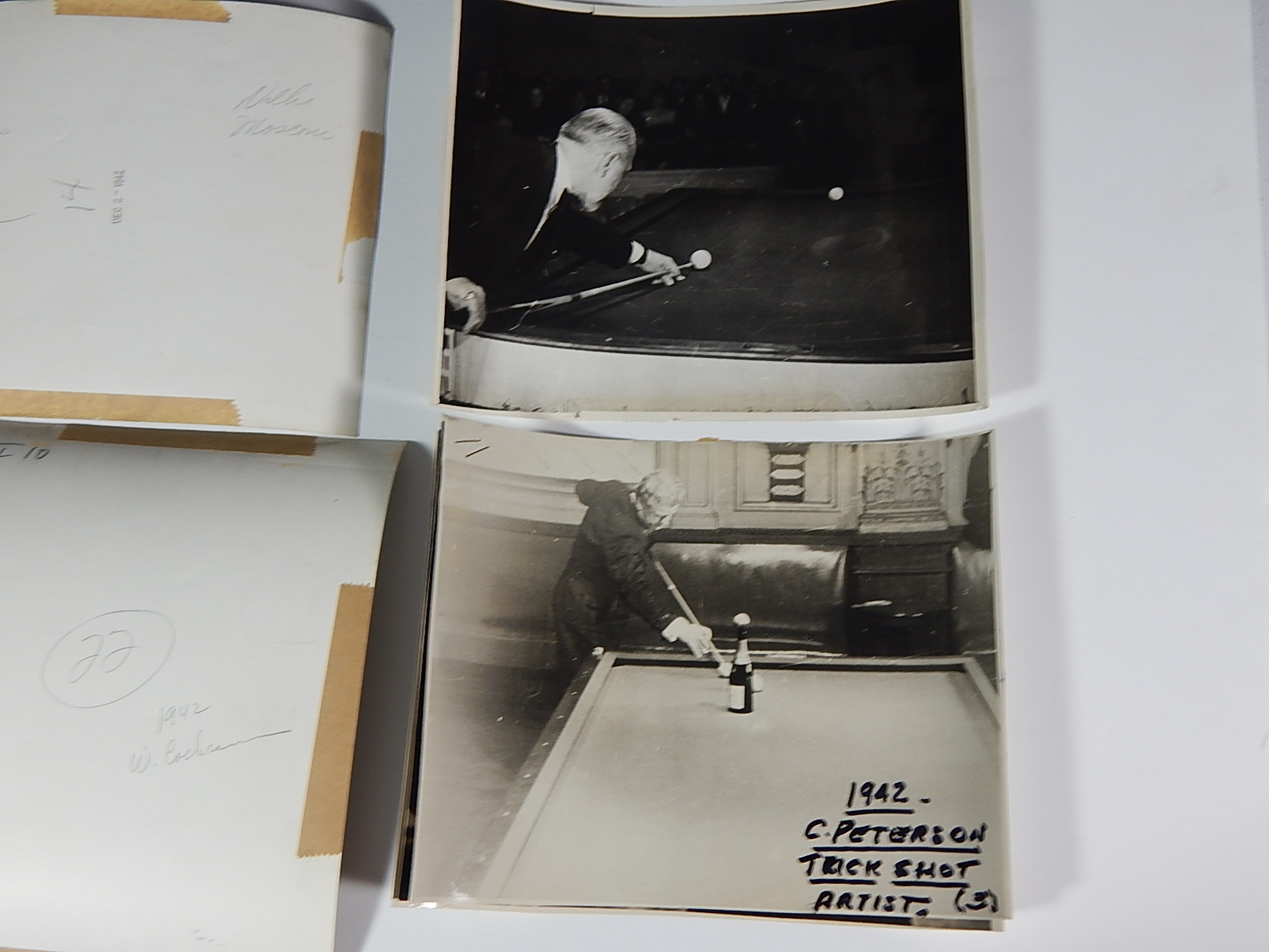 Original Vintage Billiards Greats Photographs