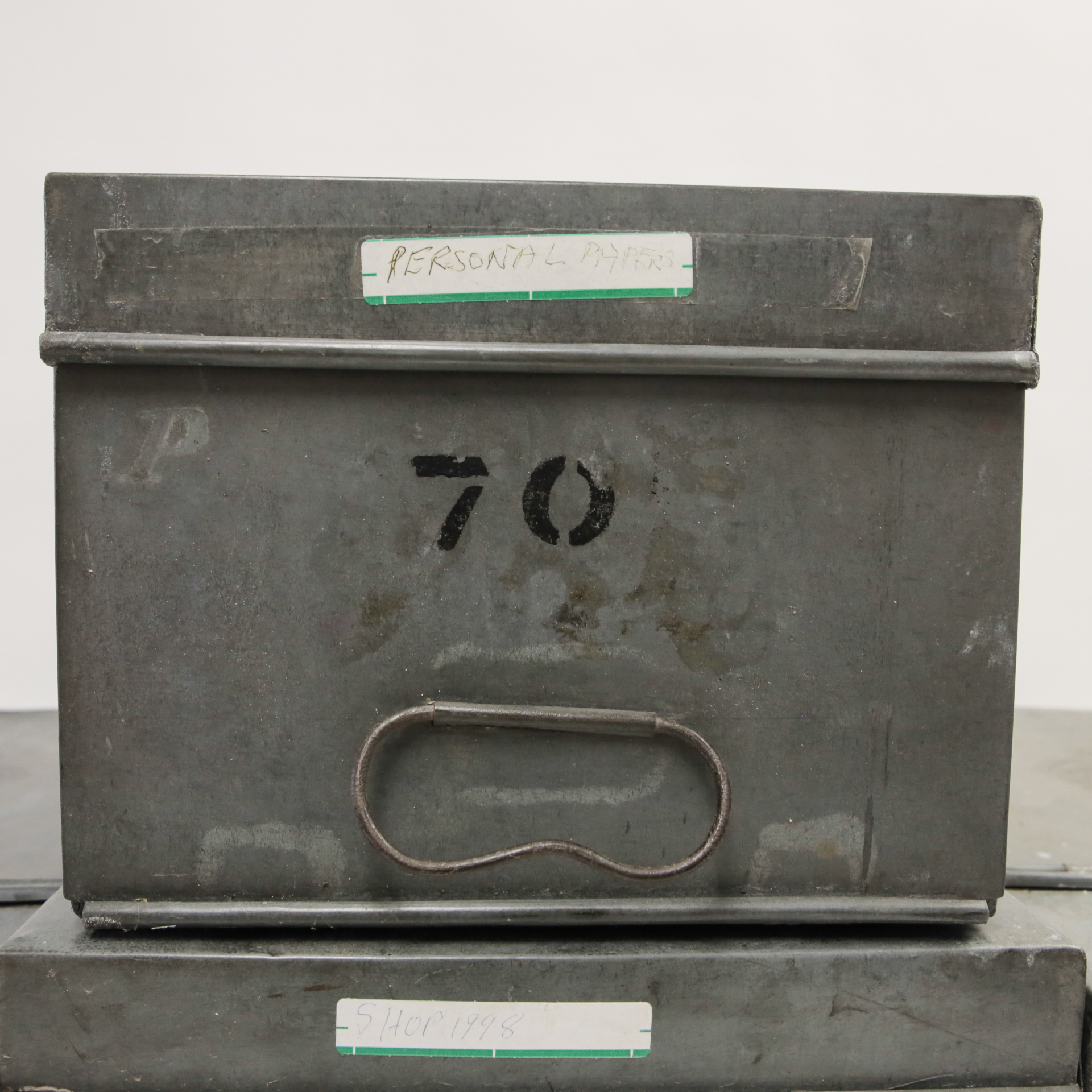 Collection of Vintage Metal Storage Boxes