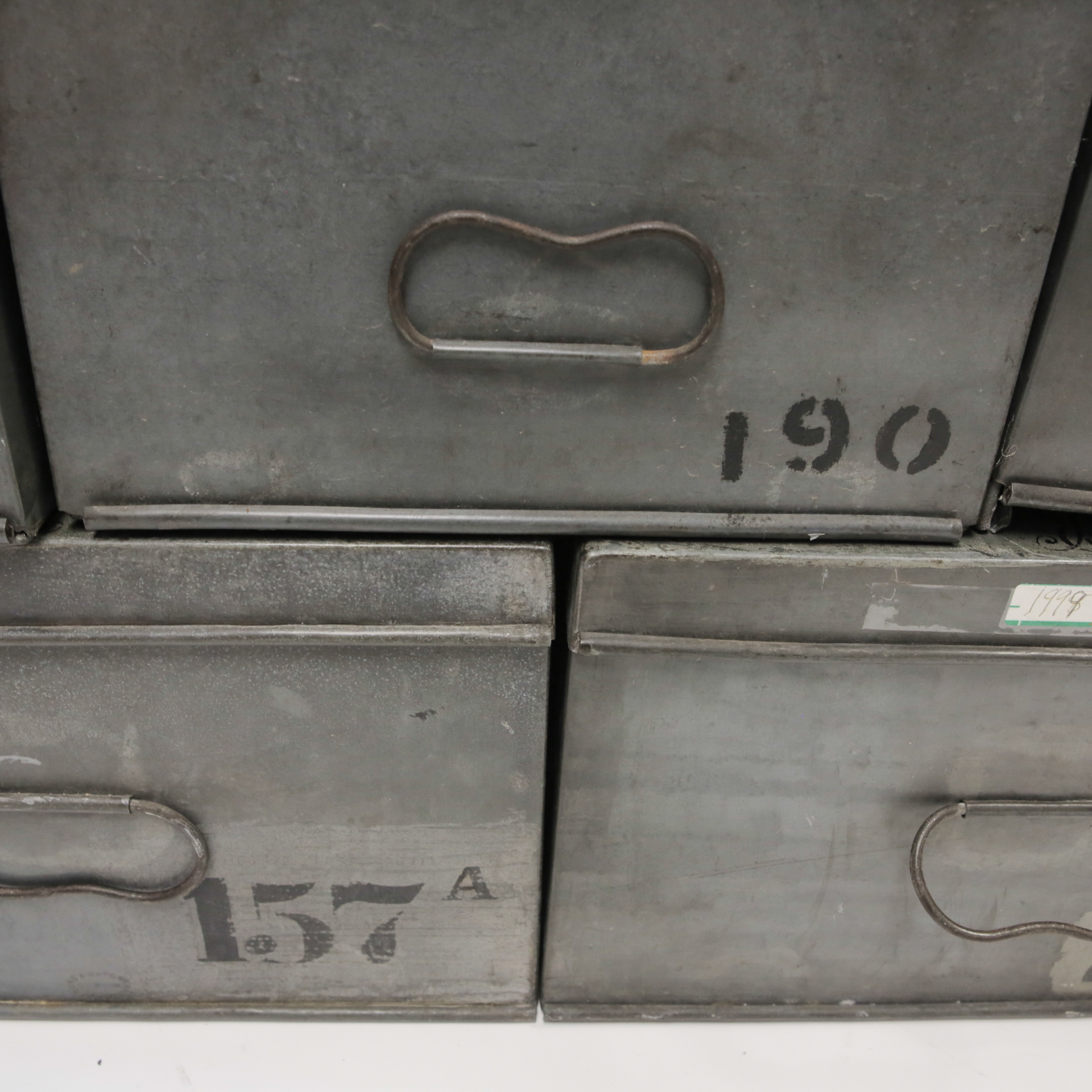 Collection of Vintage Metal Storage Boxes