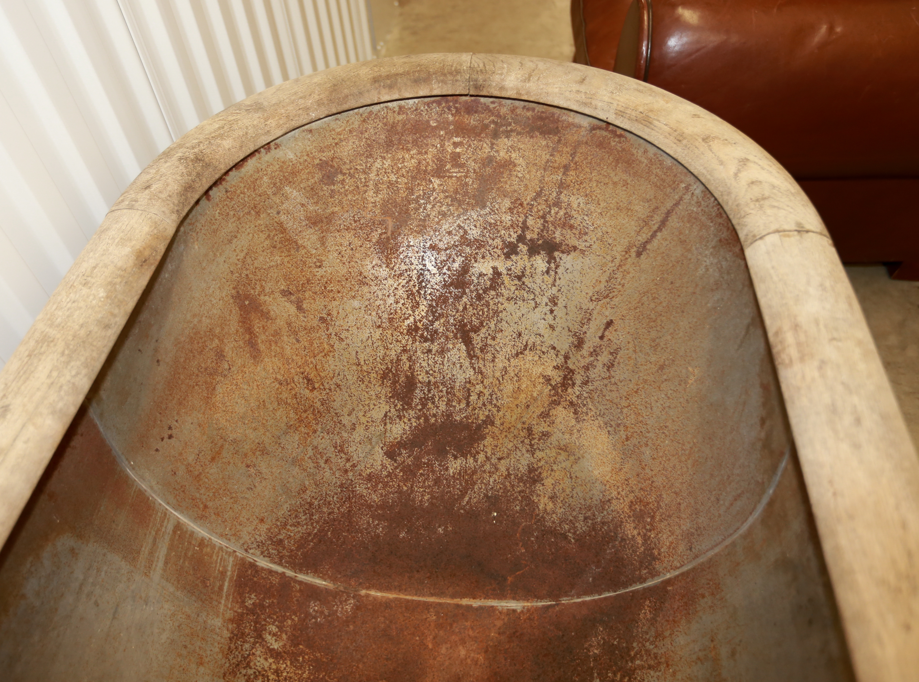 Antique Circa 1890s Metal Bathtub