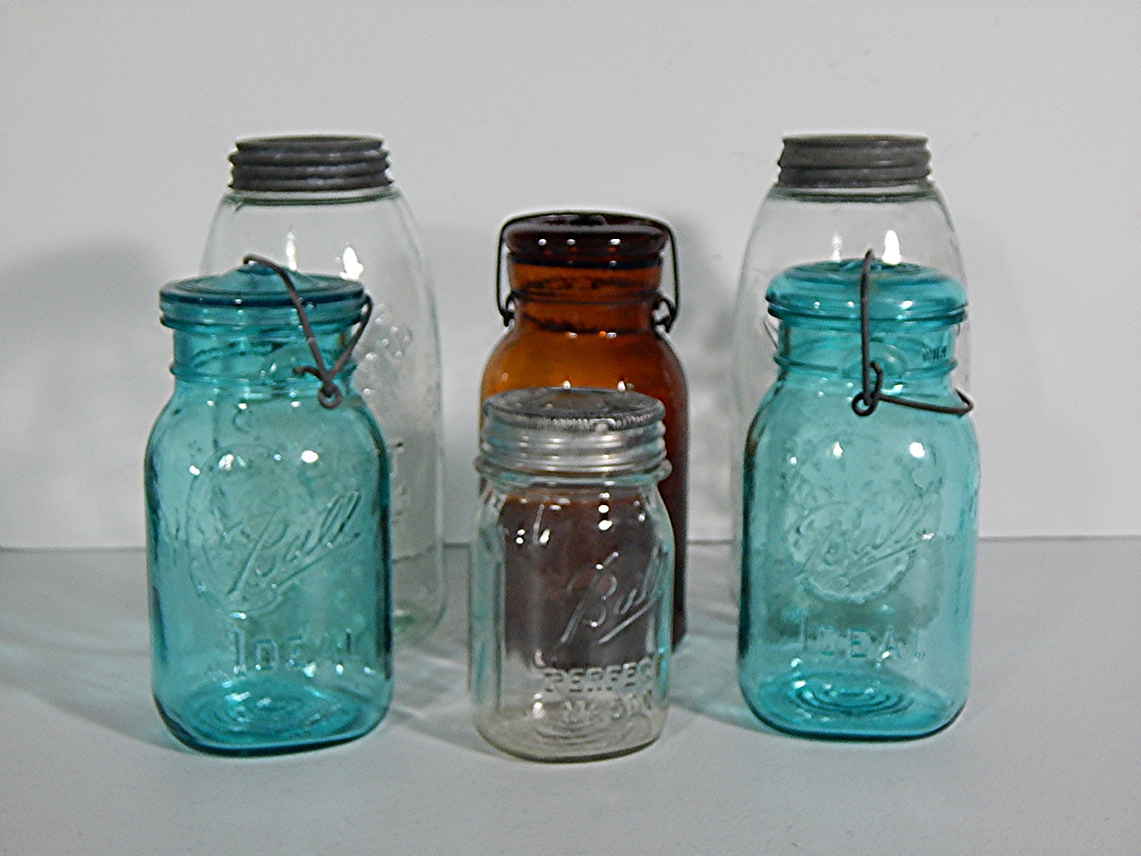 Vintage Glass Canning Jars