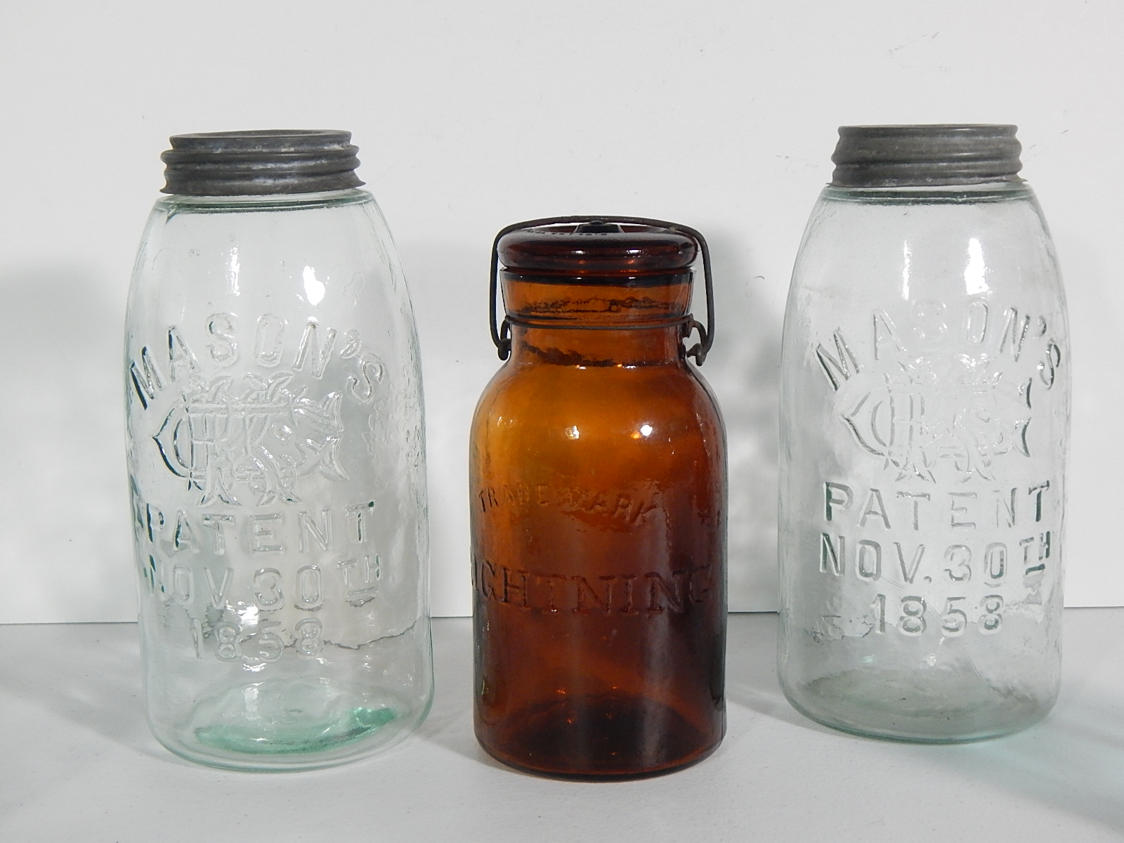 Vintage Glass Canning Jars