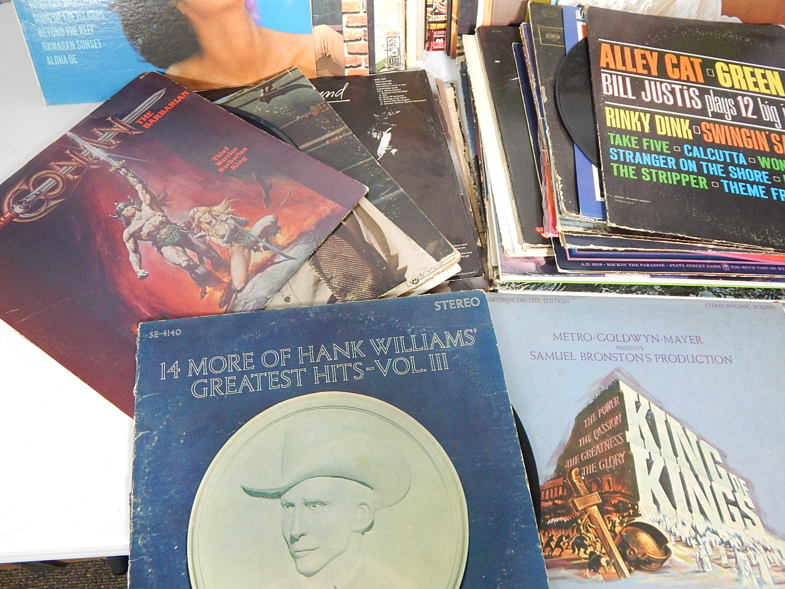 Conan Barbarian Soundtrack, Elvis, Hank Williams and Other LPs