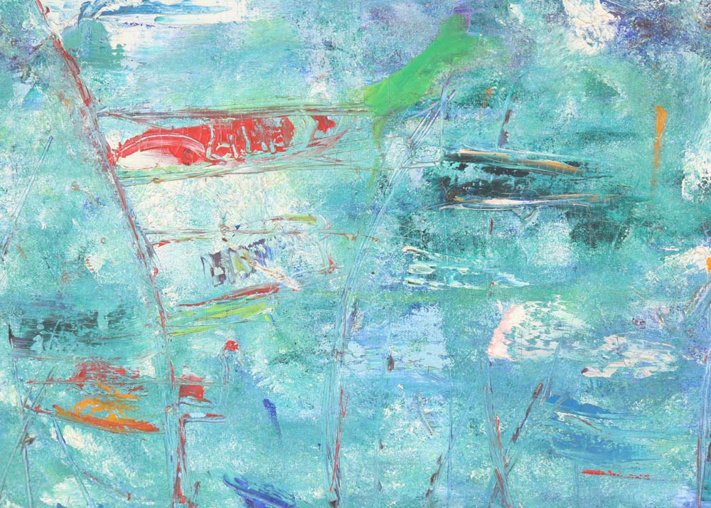 Tom Potenza Abstract Acrylic on Canvas