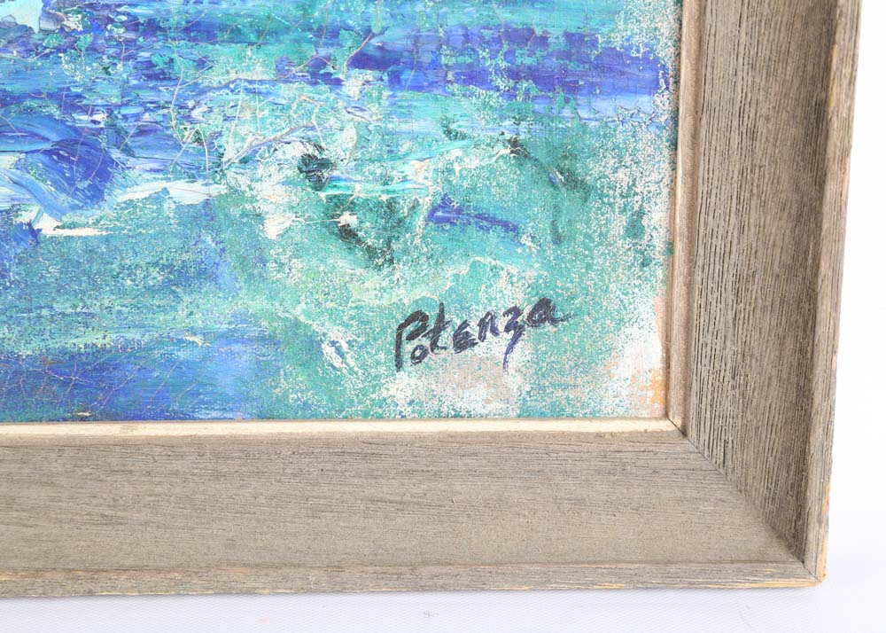 Tom Potenza Abstract Acrylic on Canvas