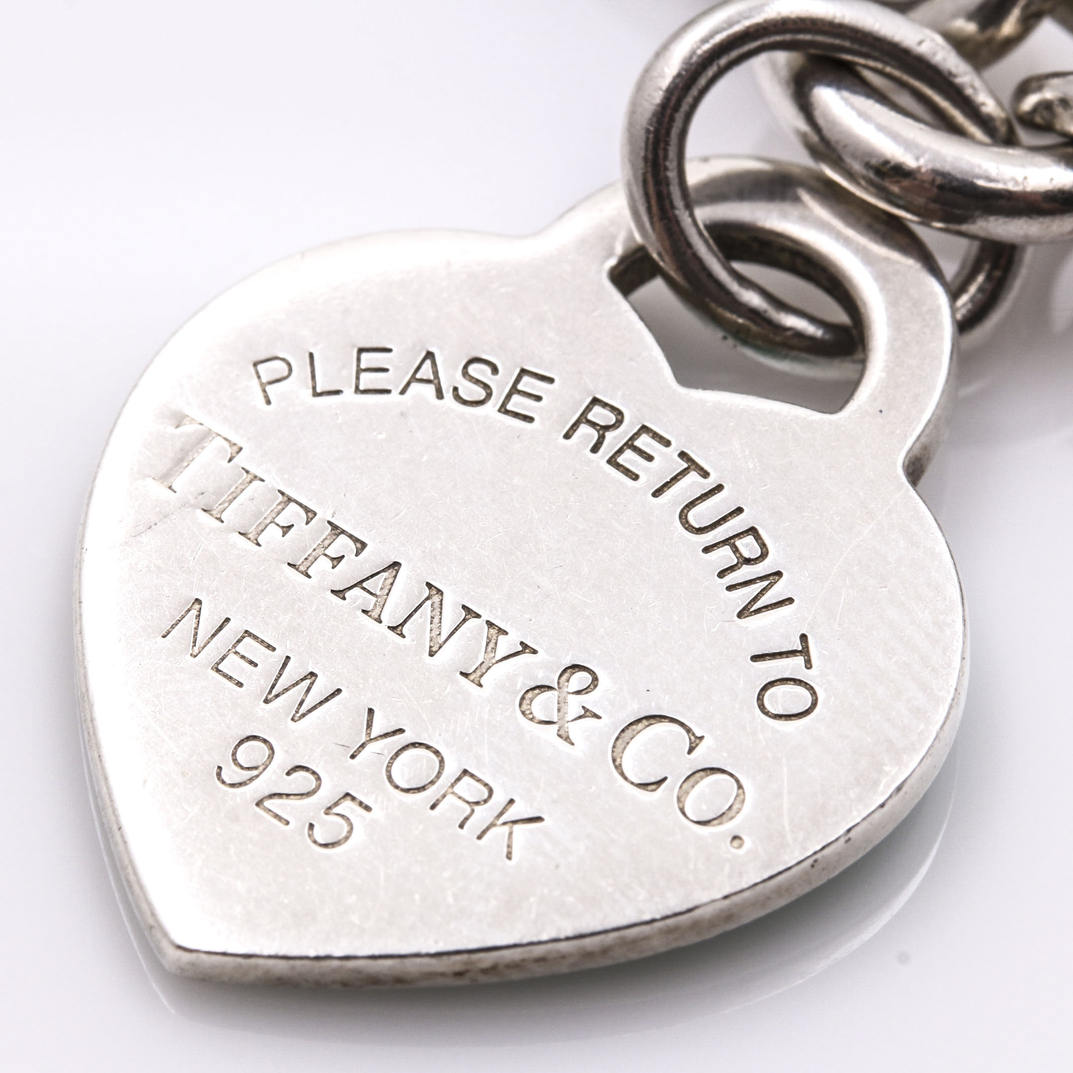 Tiffany & Co. Sterling Silver Heart Charm Bracelet