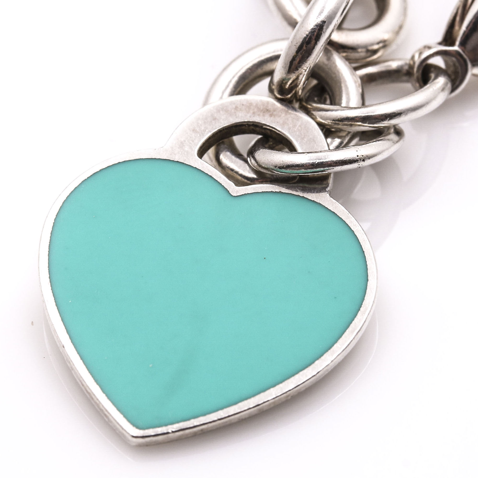 Tiffany & Co. Sterling Silver Heart Charm Bracelet