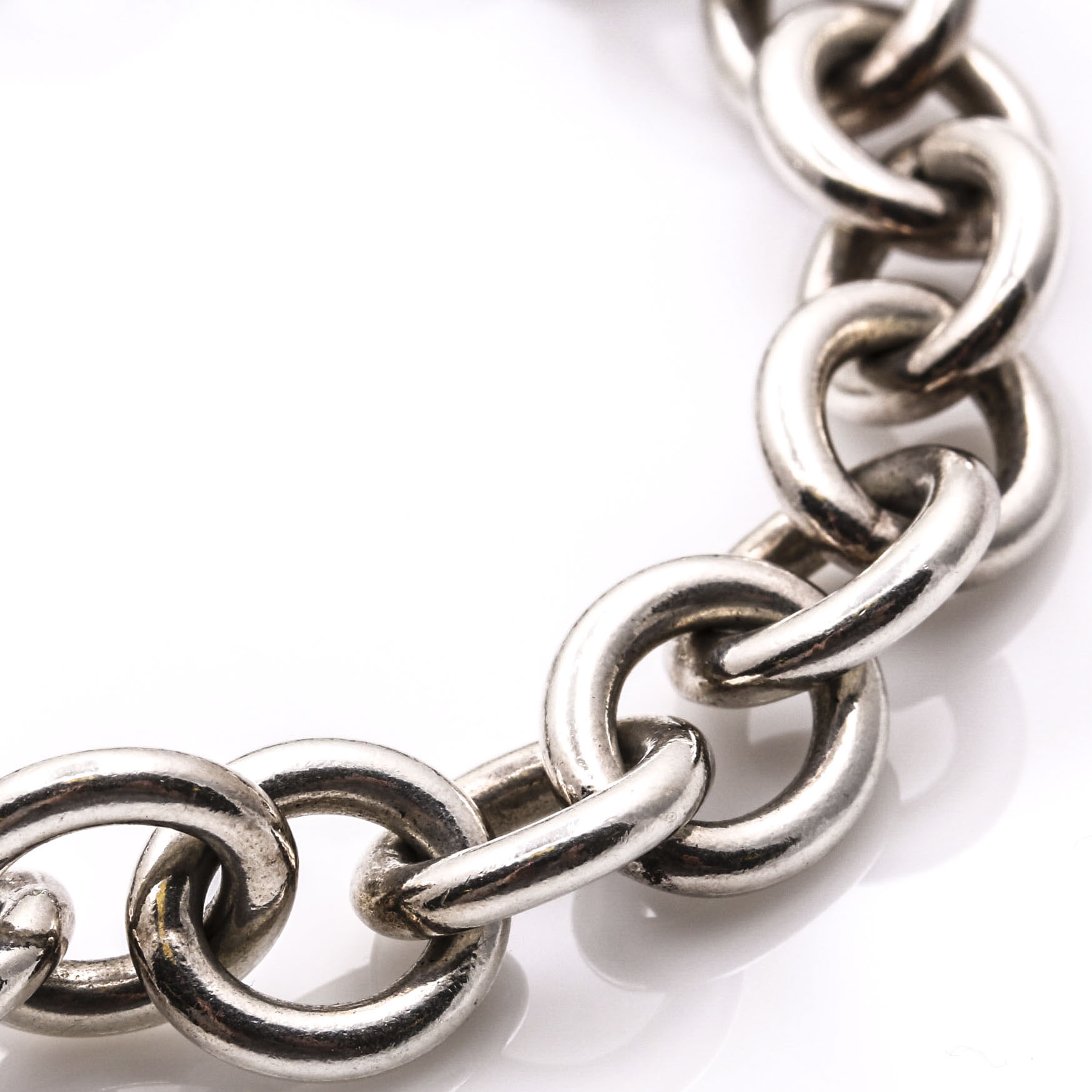 Tiffany & Co. Sterling Silver Heart Charm Bracelet