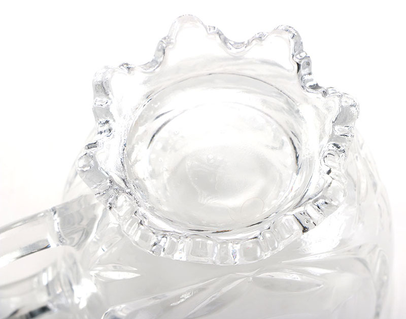 Vintage Etched Glass Luncheon Tray Set