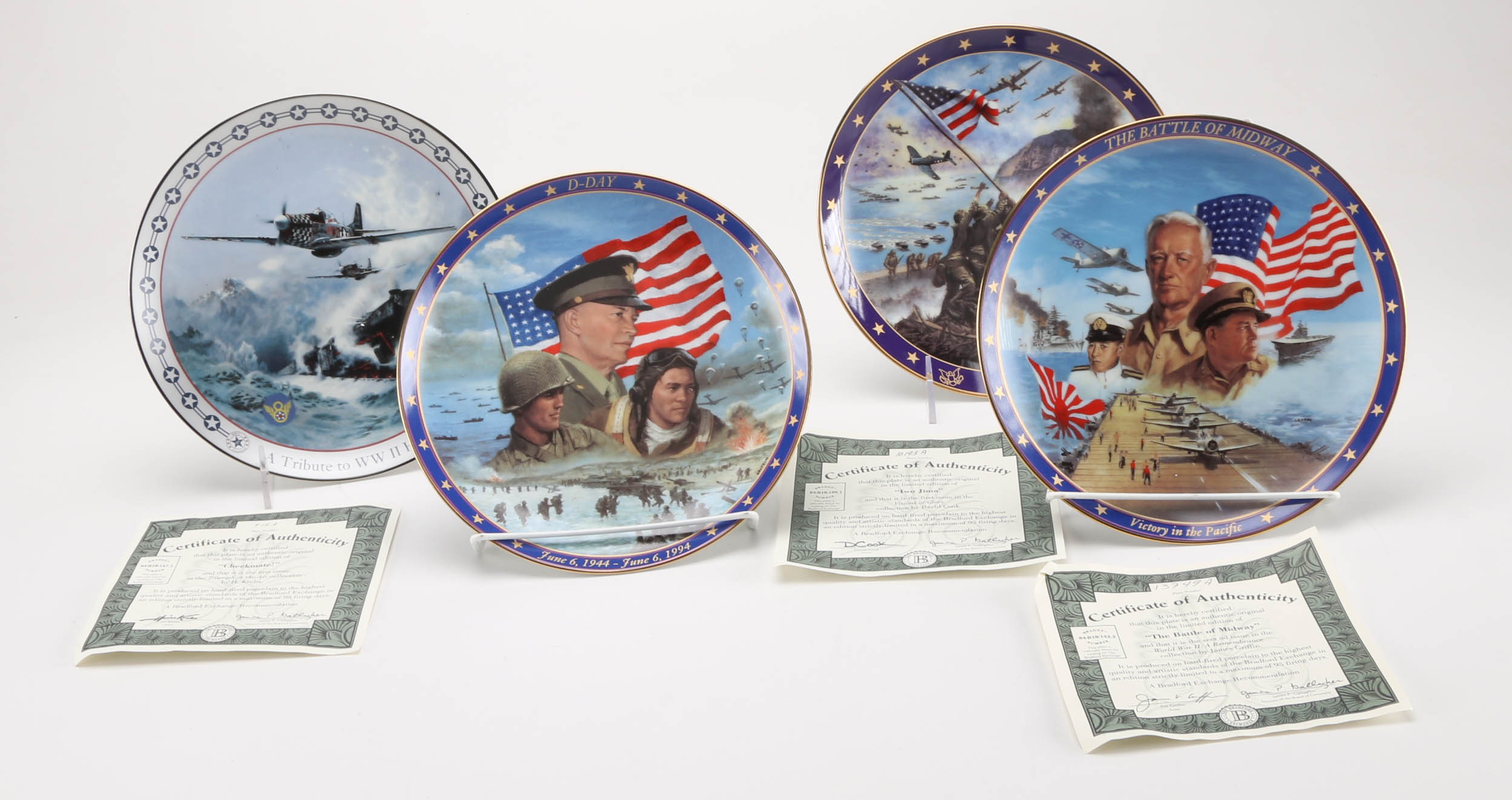 Bradford Exchange "WWII" Collector Plates