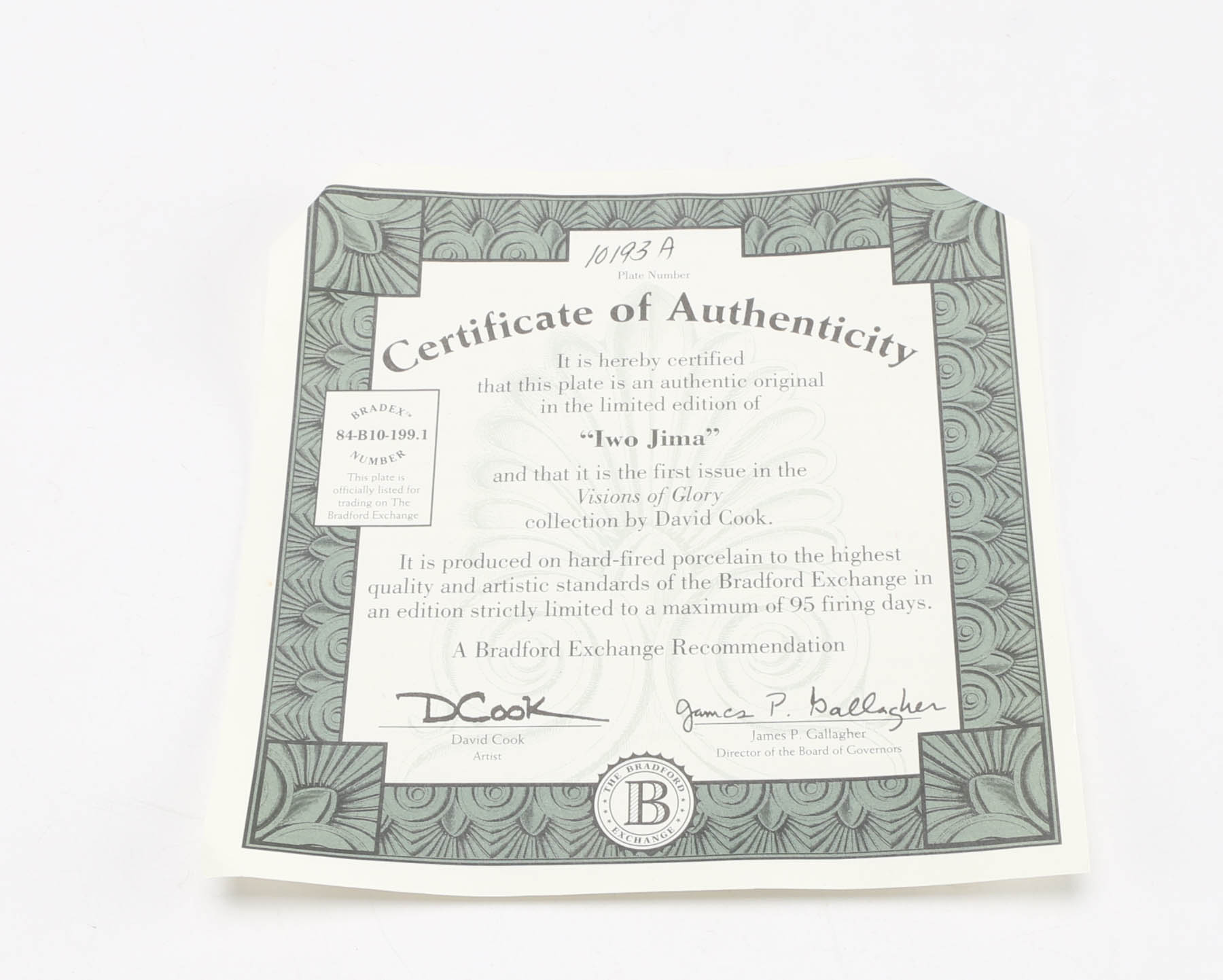 Bradford Exchange "WWII" Collector Plates