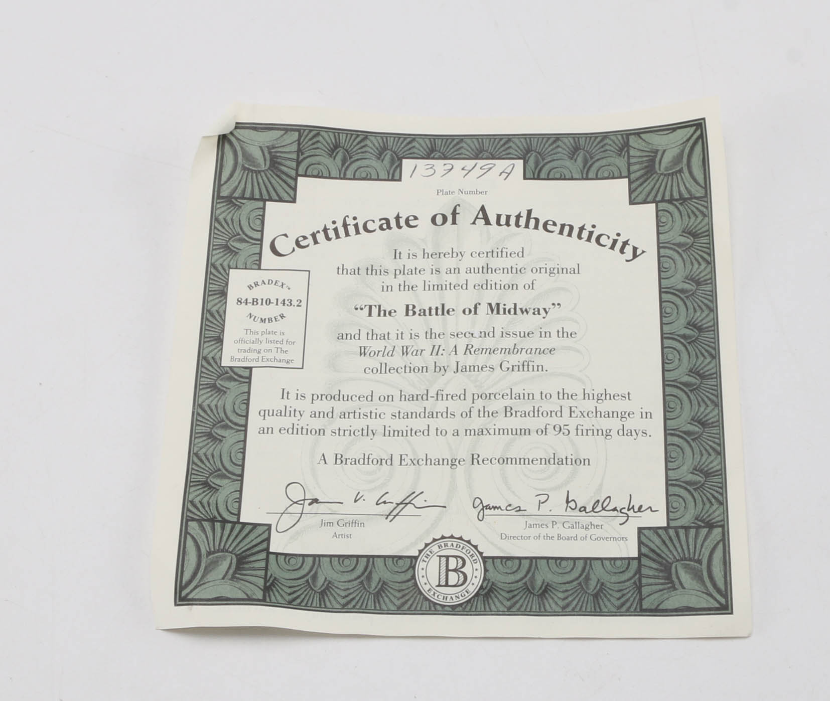 Bradford Exchange "WWII" Collector Plates