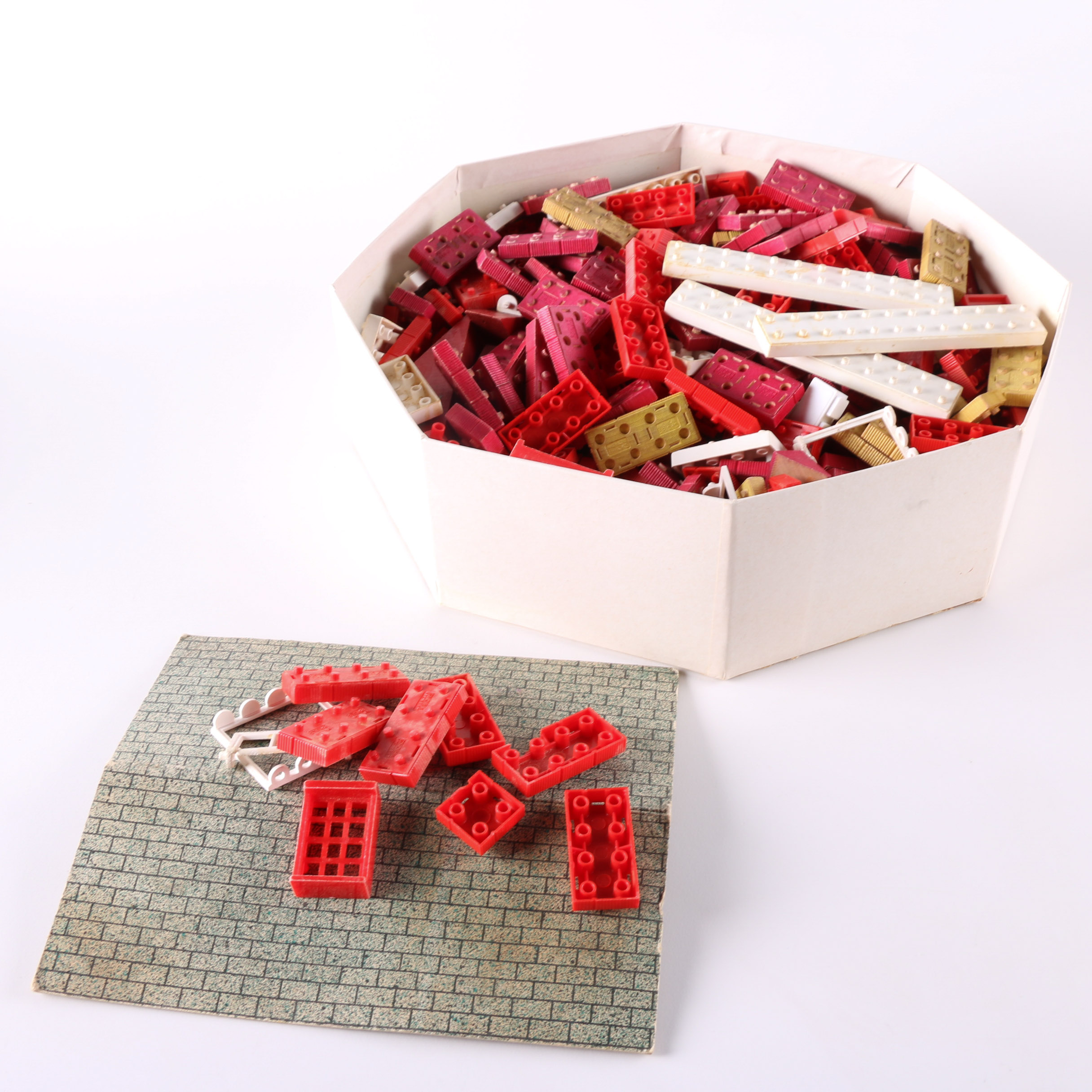 Vintage Wood and Plastic Building Blocks